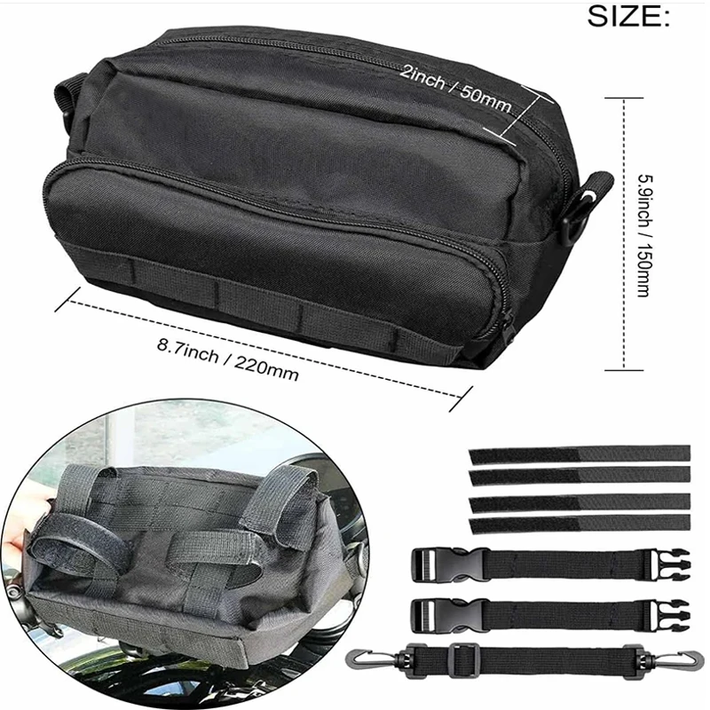 Motorcycle Gear Backpack - Saco de armazenamento dianteiro da motocicleta,