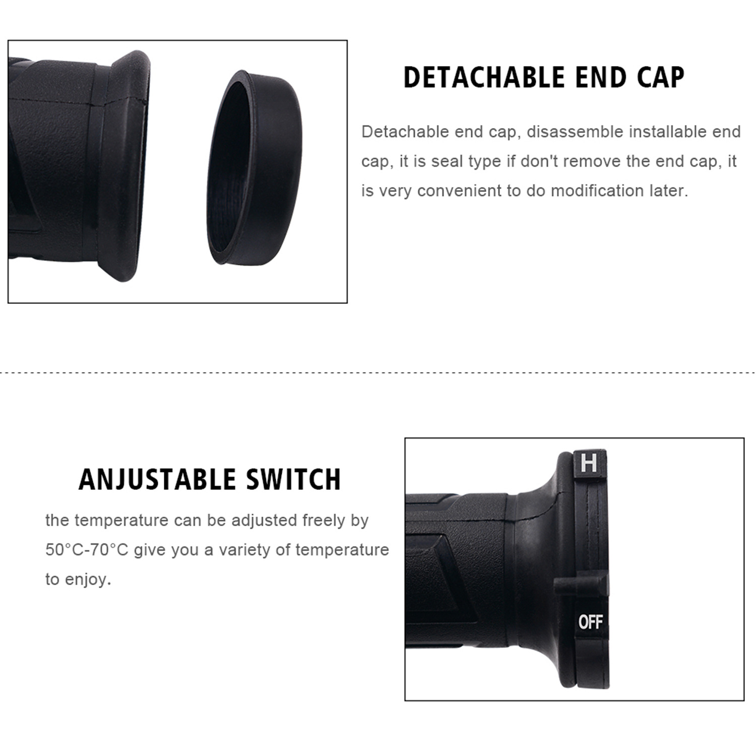 12v motocicleta aquecida apert - Handlebar Grip Heated avaliação e preço